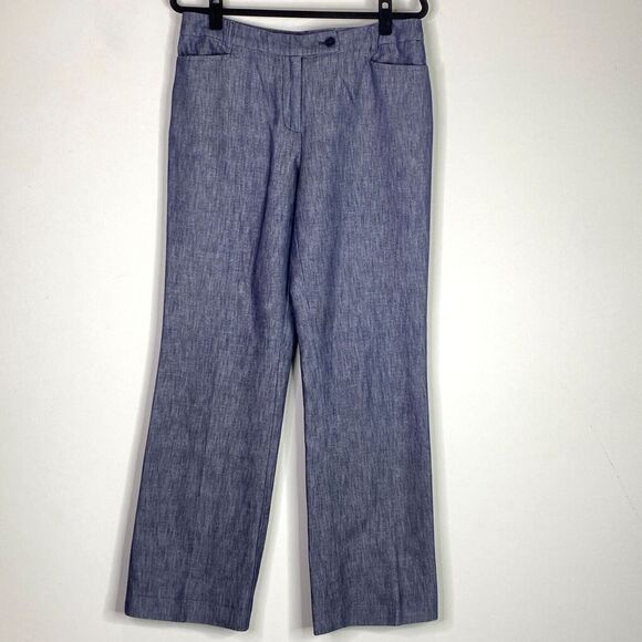 Talbots  Signature Straight Cotton Hemp Pants Women's Size 10 - Picture 9 of 9